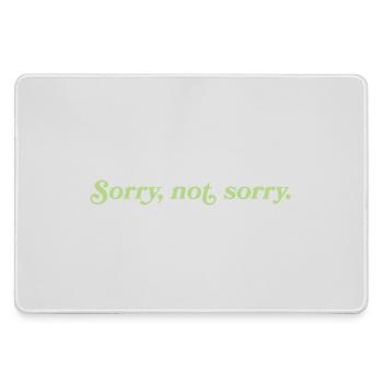 Sorry, not sorry – Cheeky Attitude - Large Gaming Mouse Mat - grey - Front