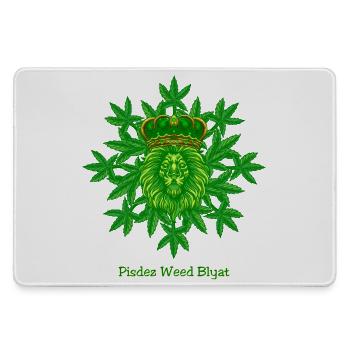 Pisdez Weed Blyat - Mousepad groß für Gamer - Grau - Vorne