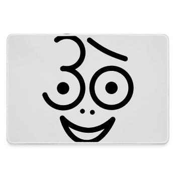 Juhu 30 years! - Large Gaming Mouse Mat - grey - Front