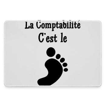 Buchhalter / Buchhaltung / erklären / Finanzen - Mousepad groß für Gamer - Grau - Vorne