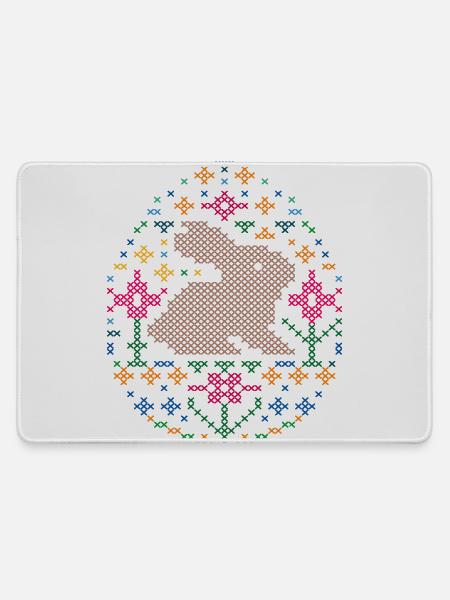 Ostern - Mousepad groß für Gamer - Grau