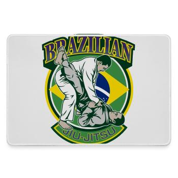 Brasilianische Jiu-Jitsu-Kampfkünste - Mousepad groß für Gamer - Grau - Vorne