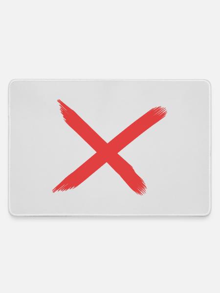X - Mousepad groß für Gamer - Grau