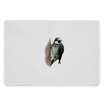 Colorful woodpecker shirt gift bird nature animal nectar - Large Gaming Mouse Mat - grey - Front