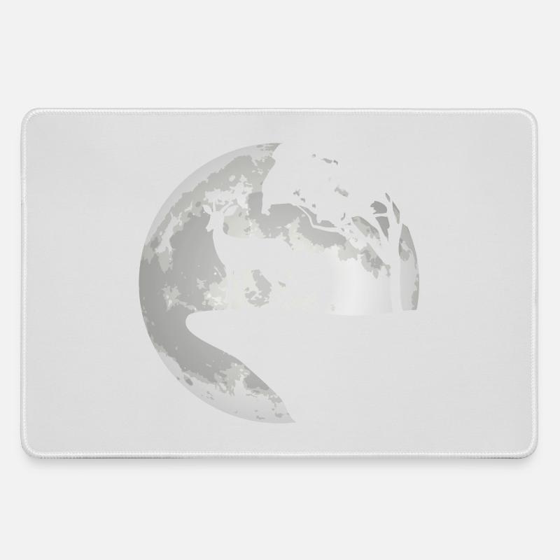Impala Antelope Full Moon Africa Gift - Large Gaming Mouse Mat - grey