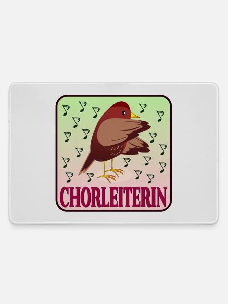 Chorleiterin SINGEN - Mousepad groß für Gamer - Grau