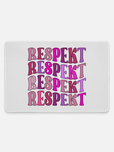RESPEKT - Mousepad groß für Gamer - Grau
