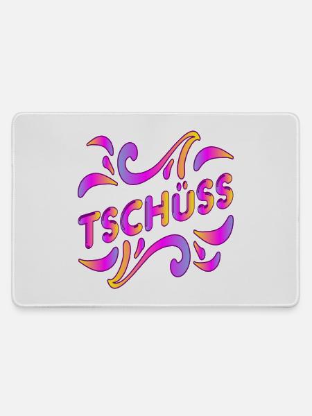 ABSCHIED TSCHÜSS - Mousepad groß für Gamer - Grau