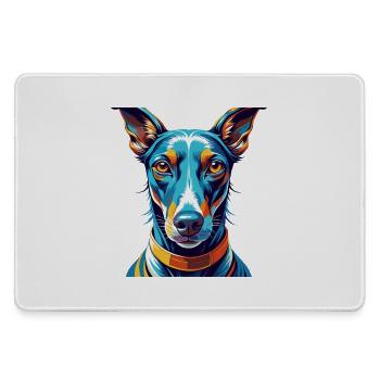 Rampur lévrier chien race coloré dessin animé Kawaii - Grand tapis de souris gamer - bruyère - Devant