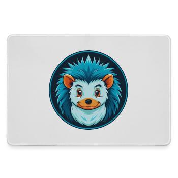 Igel Niedliches Kawaii Cartoon Tier Haustier Logo - Mousepad groß für Gamer - Grau - Vorne