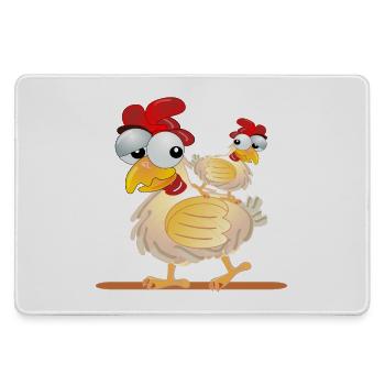CHICKENS COSTUMES COUPLES - Large Gaming Mouse Mat - grey - Front