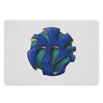 Lebender Azurknoten - Mousepad groß für Gamer - Grau - Vorne