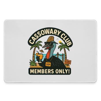 Australia Beach Cassowary Club nur für Mitglieder - Mousepad groß für Gamer - Grau - Vorne