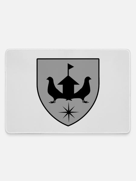 Tauben - Mousepad groß für Gamer - Grau