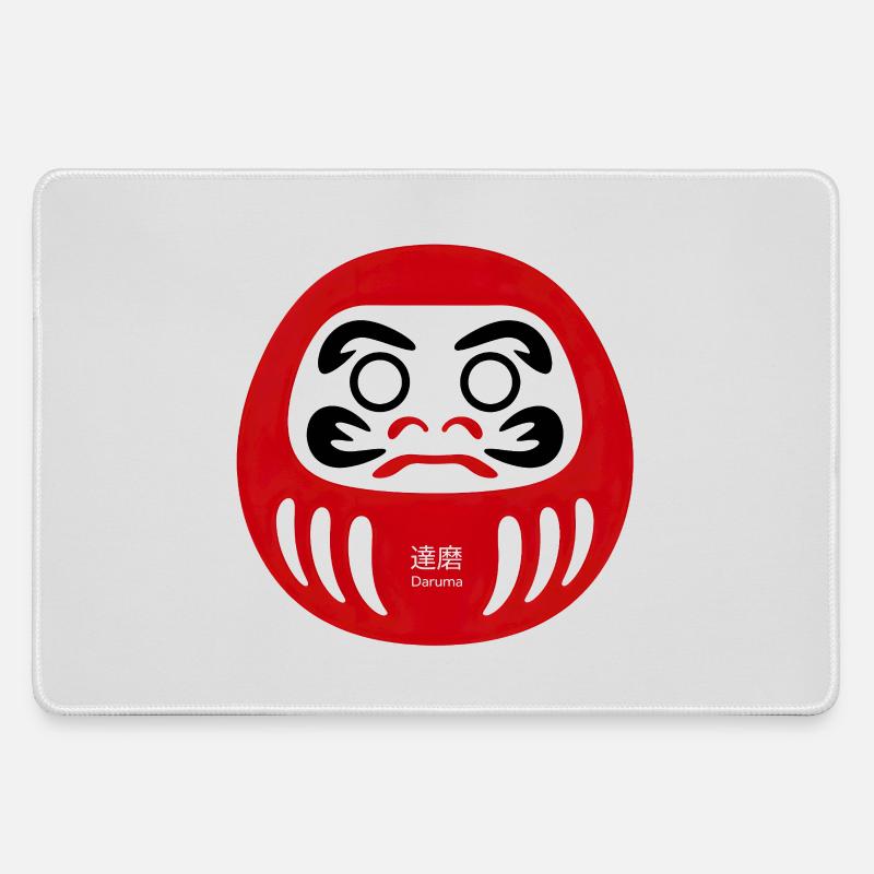 Daruma Focus - Large Gaming Mouse Mat - grey