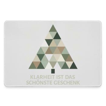 Minimalist Christmas tree: Simple elegance - Large Gaming Mouse Mat - grey - Front