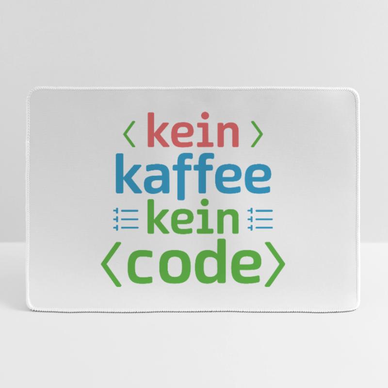 No Coffee No Code Programmer Computer Scientist Large Gaming Mouse Mat