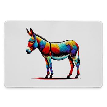 Donkey, Pacifier, Mule - Large Gaming Mouse Mat - grey - Front