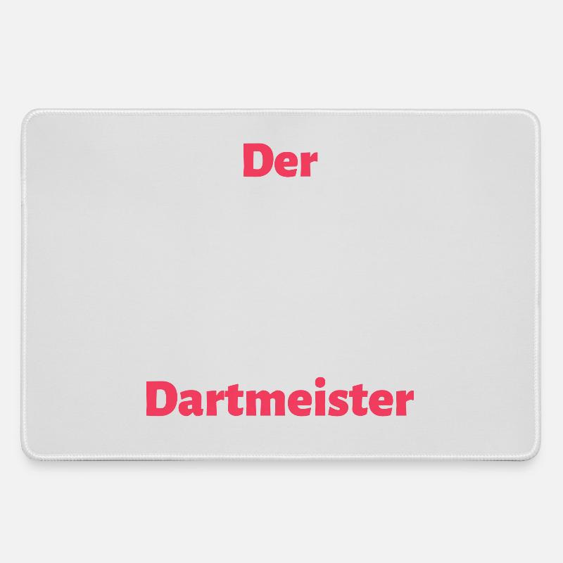 The Darts Master - Large Gaming Mouse Mat - grey