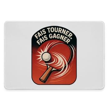 Spin Make Win - Ping Pong - Large Gaming Mouse Mat - grey - Front