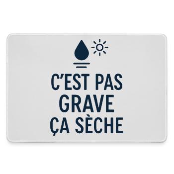 Marseille Humour C'est Pas Grave ça Sèche Sud - Grand tapis de souris gamer - bruyère - Devant