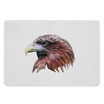 Motifs populaires de la faune, tête d’aigle royal - Grand tapis de souris gamer - bruyère - Devant