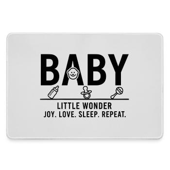 Baby Little Wonder Minimalist Design - Large Gaming Mouse Mat - grey - Front