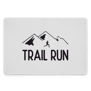Trailrun - Mousepad groß für Gamer - Grau - Vorne