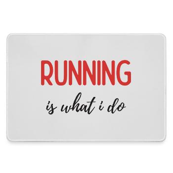 Running is What I Do - Large Gaming Mouse Mat - grey - Front