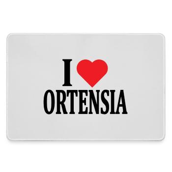 T-Shirt Ich liebe Hortensie T-Shirt Geschenkidee - Mousepad groß für Gamer - Grau - Vorne