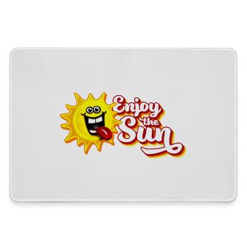 Enjoy the sun / Summer feeling / Retro-Look - Mousepad groß für Gamer - Grau - Vorne