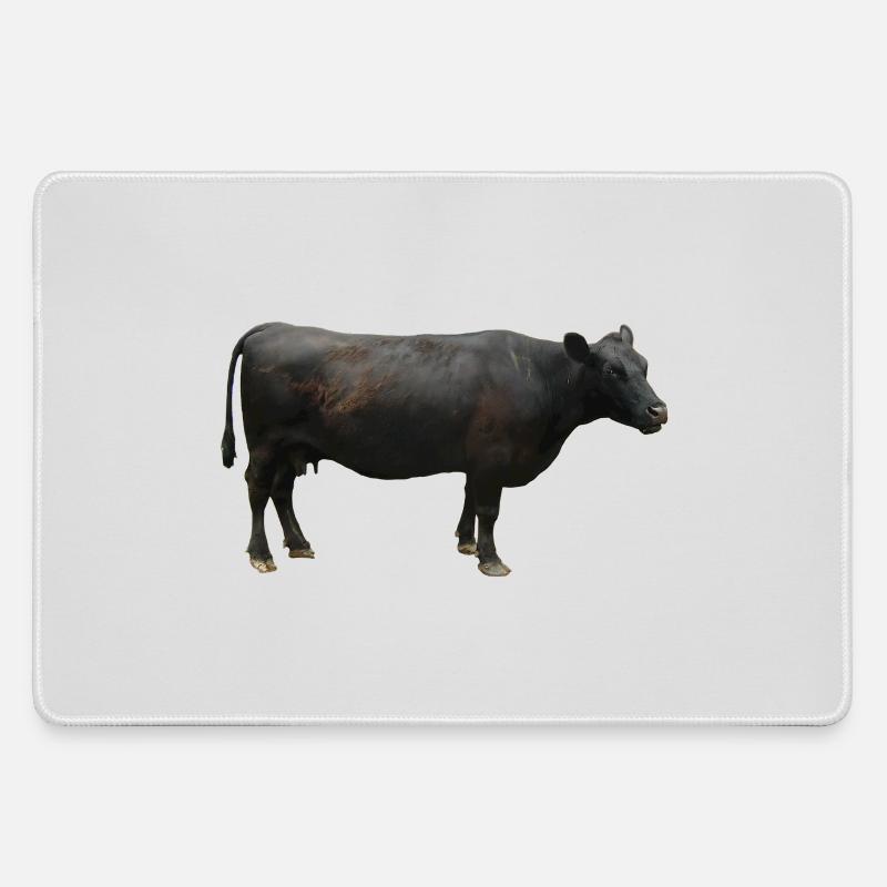 Beef black - Large Gaming Mouse Mat - grey