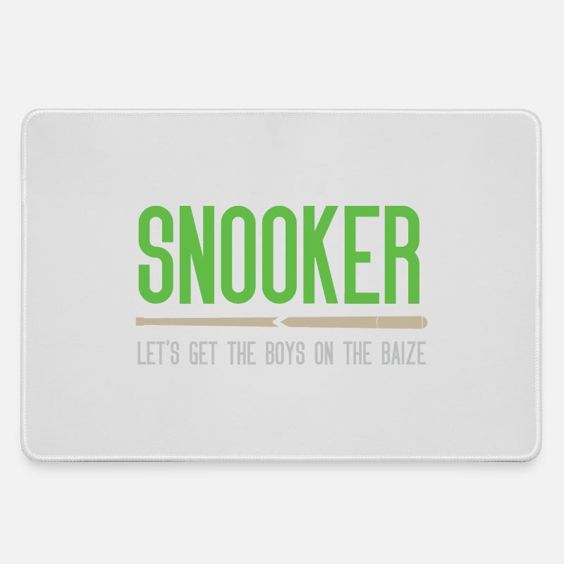 Snooker - Let's get the.boys on the baize - Large Gaming Mouse Mat - grey