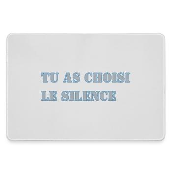 TU AS CHOISI LE SILENCE - Grand tapis de souris gamer - bruyère - Devant