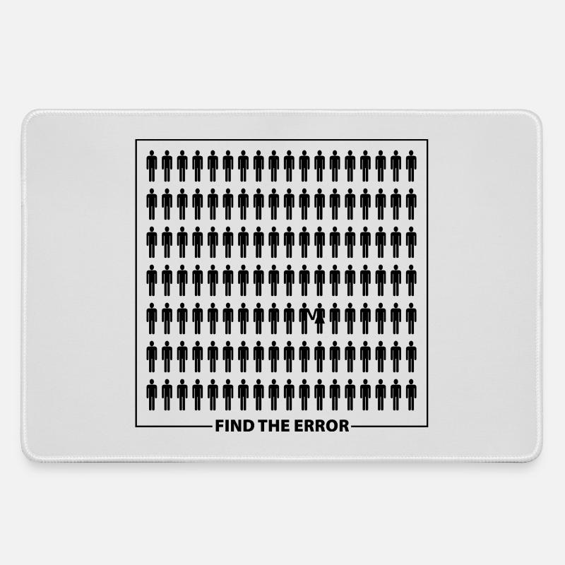 Find the error - Large Gaming Mouse Mat - grey