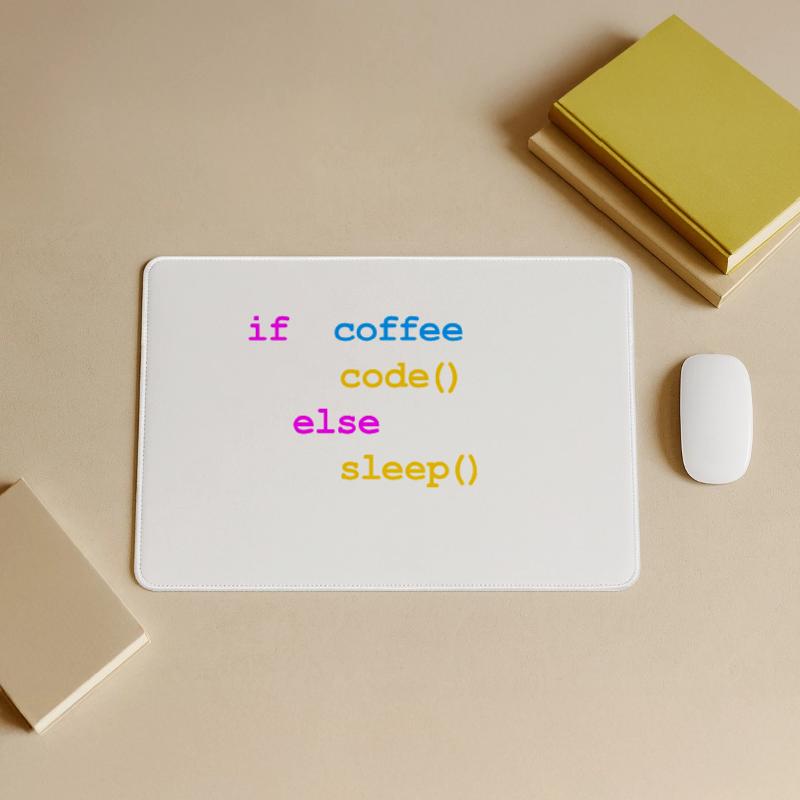 No Coffee No Code Programmer Computer Scientist Large Gaming Mouse Mat