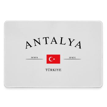 Antalya Türkei – Urlaub Souvenir & Geschenk - Mousepad groß für Gamer - Grau - Vorne