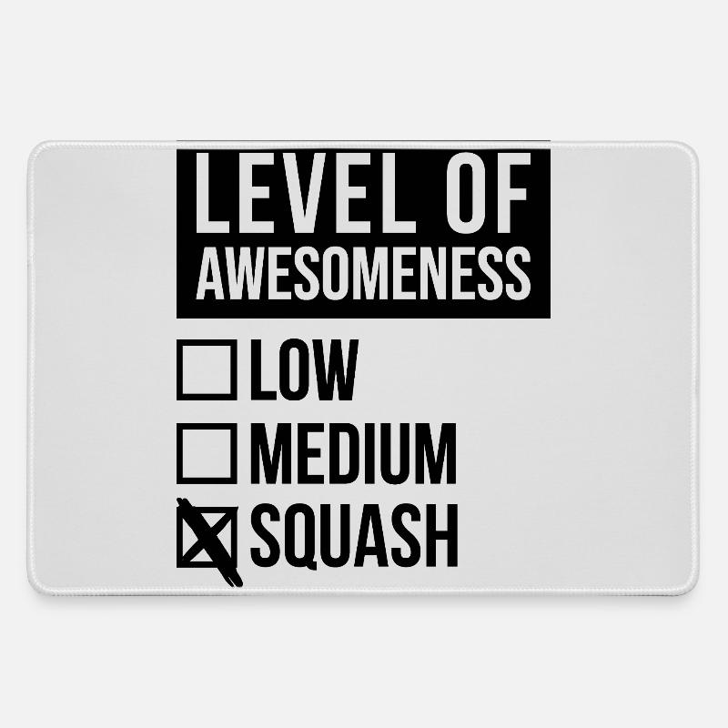 Squash - Large Gaming Mouse Mat - grey
