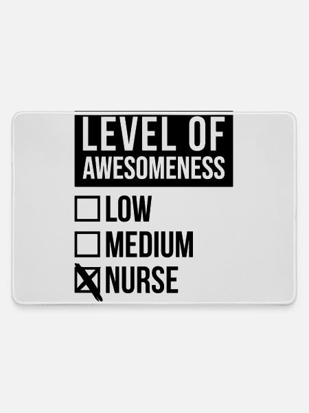 Krankenschwester, Schwester, Krankenschwester - Mousepad groß für Gamer - Grau