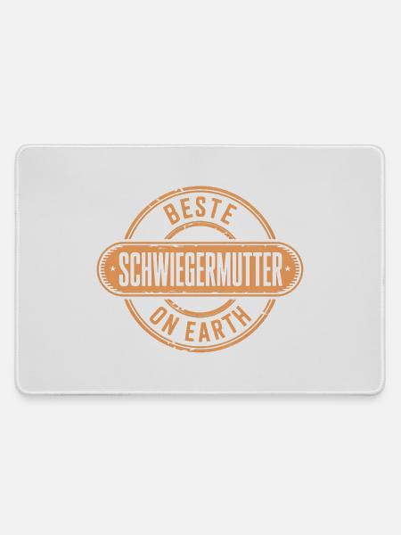 Beste Schwiegermutter Geschenk - Mousepad groß für Gamer - Grau