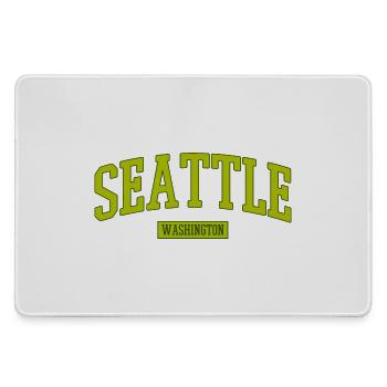 Seattle Washington Lettering - Large Gaming Mouse Mat - grey - Front