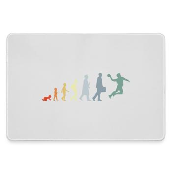 Vintage Handball Evolution - Mousepad groß für Gamer - Grau - Vorne