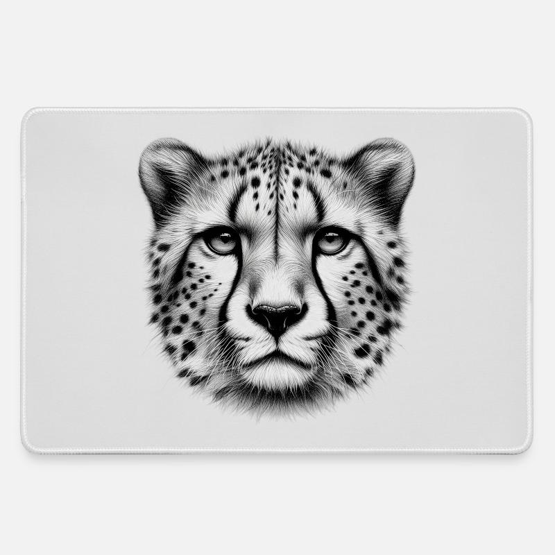 Cheetah - Large Gaming Mouse Mat - grey