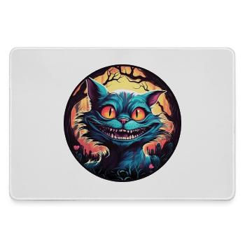 Cheshire Cat Alice in Wonderland Circle - Large Gaming Mouse Mat - grey - Front