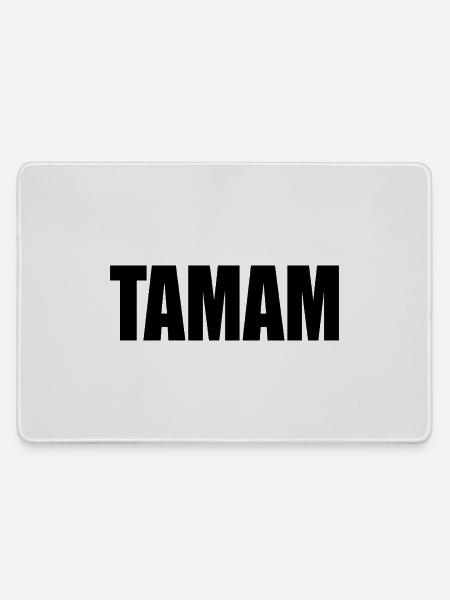 TAMAM TÜRKISCH ZUSTIMMUNG - Mousepad groß für Gamer - Grau