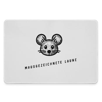 Mausgezeichnete Lage – Lustiges Maus Wortspiel - Mousepad groß für Gamer - Grau - Vorne