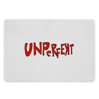 Unperfect – Unvollkommene Typografie - Mousepad groß für Gamer - Grau - Vorne