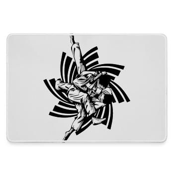 prise de judo - Grand tapis de souris gamer - bruyère - Devant