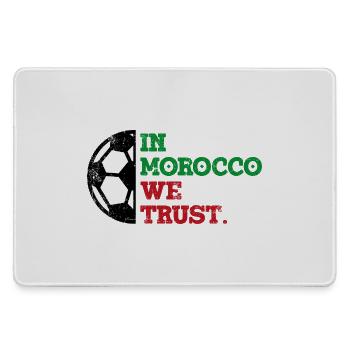 Au Maroc, nous avons confiance - Grand tapis de souris gamer - bruyère - Devant