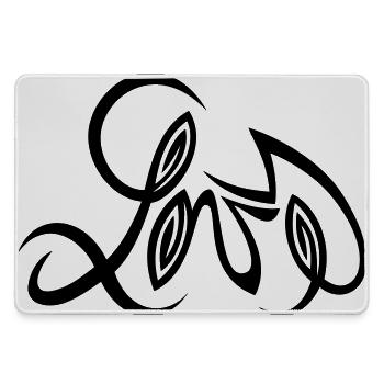 Love Design von Cean - Mousepad groß für Gamer - Grau - Vorne